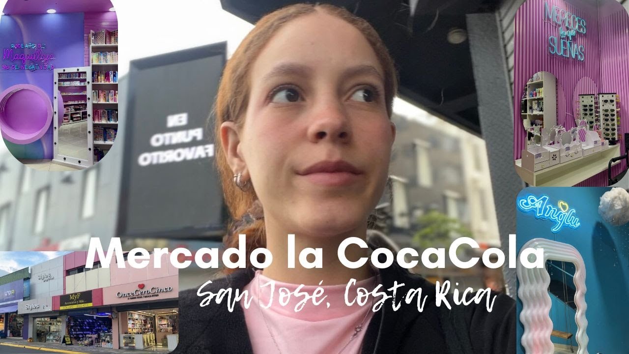 Descubriendo el mercado la Coca Cola en San José, Costa Rica. Tiendas de todo maquillaje, skincare.