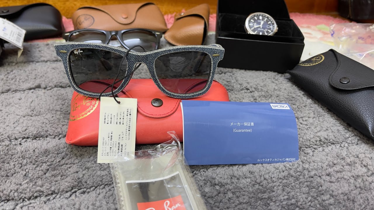 🔥 KÍNH RAY-BAN WAYFARER DENIM – ORB2140F HÀNG CHÍNH HÃNG – MADE IN ITALY – BẢN JEANS HIẾM MỚI 99%