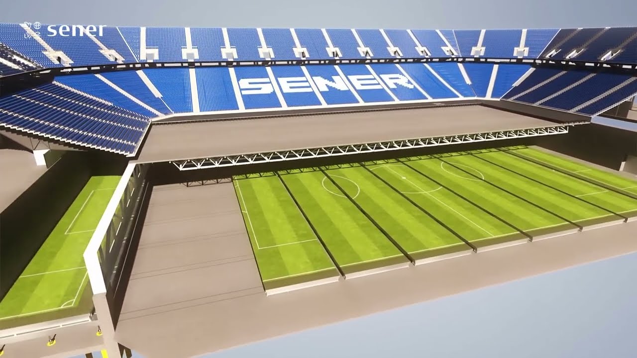 Hypogea: Sistema de c&eacute;sped retr&aacute;ctil | Retractable pitch system