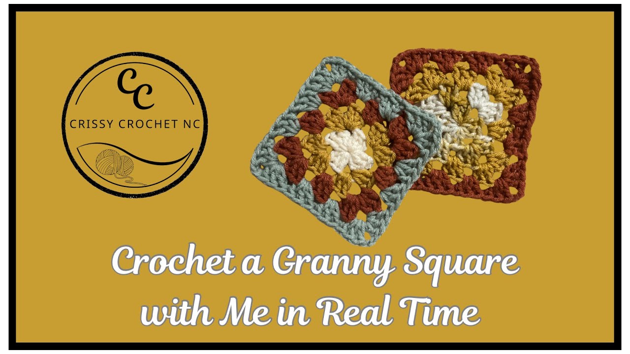 Crochet a Granny Square Tutorial | Step by Step | Crissy Crochet