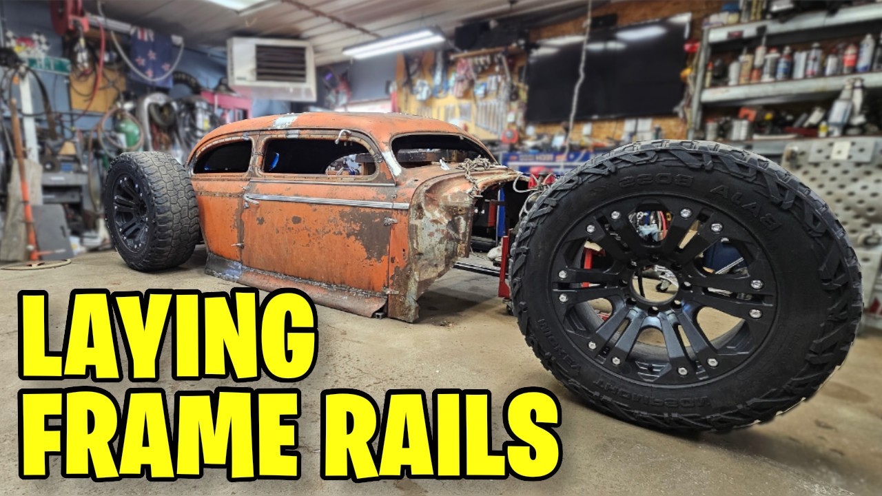 Building Frame rails for 1941 Chevy RAT ROD