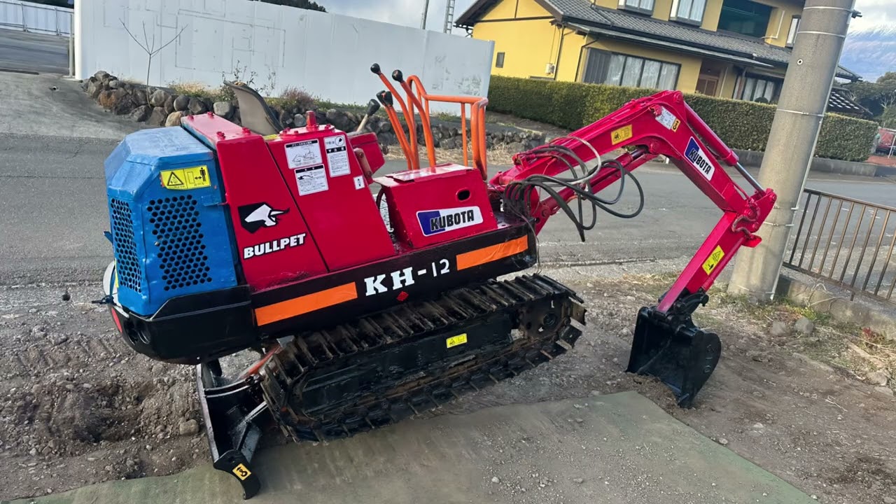 Мини-экскаватор Kubota KH-012, дизельный, 1,2 т, стальной, Caterpillar, 2291 моточас, проверен, г...