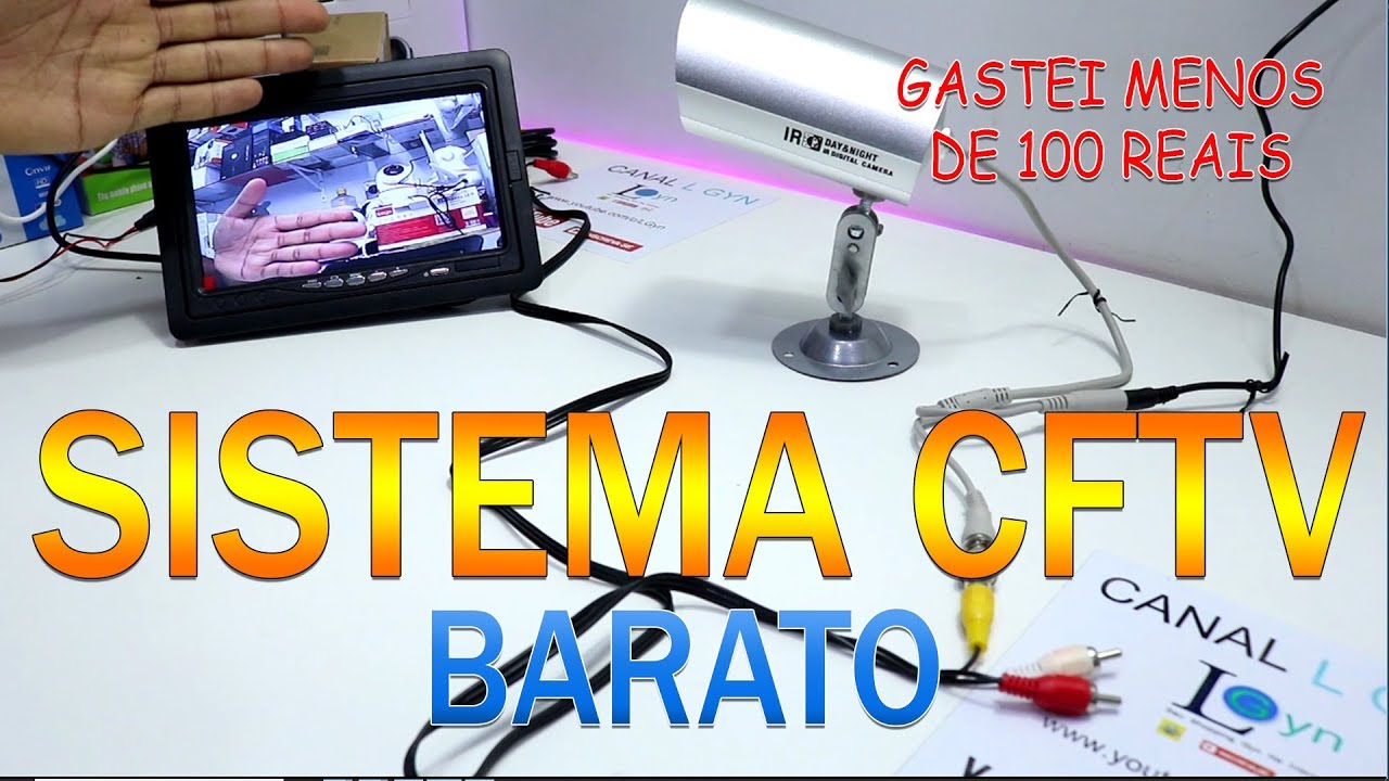 SISTEMA DE SEGURANÇA POR MENOS DE 100 REAIS COM TV DE TUBO