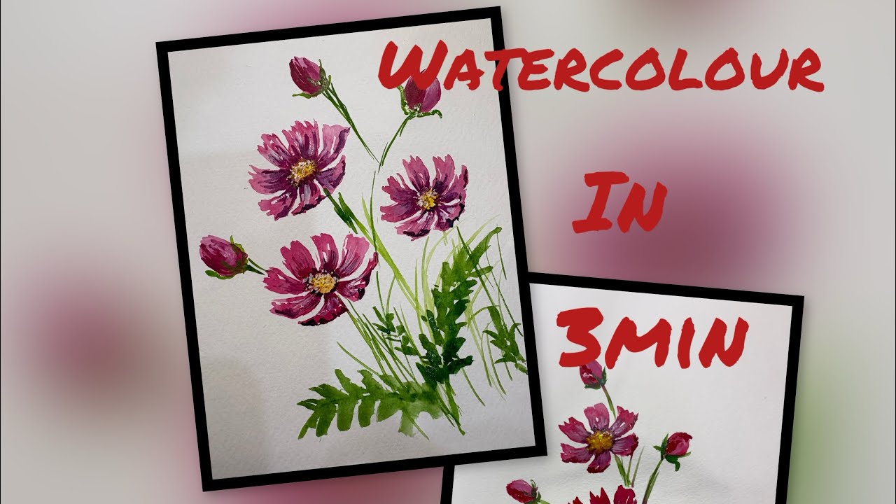 Watercolour ￼tutorial step-by-step-day 4#easy #painting  #watercolorpainting #tricks #technique 