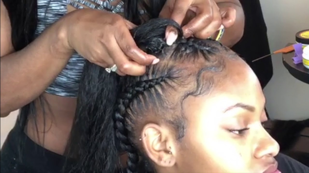 How To: Feed-in Braids and Baby Hairs| @BraidLikeABoss IG Live Feed