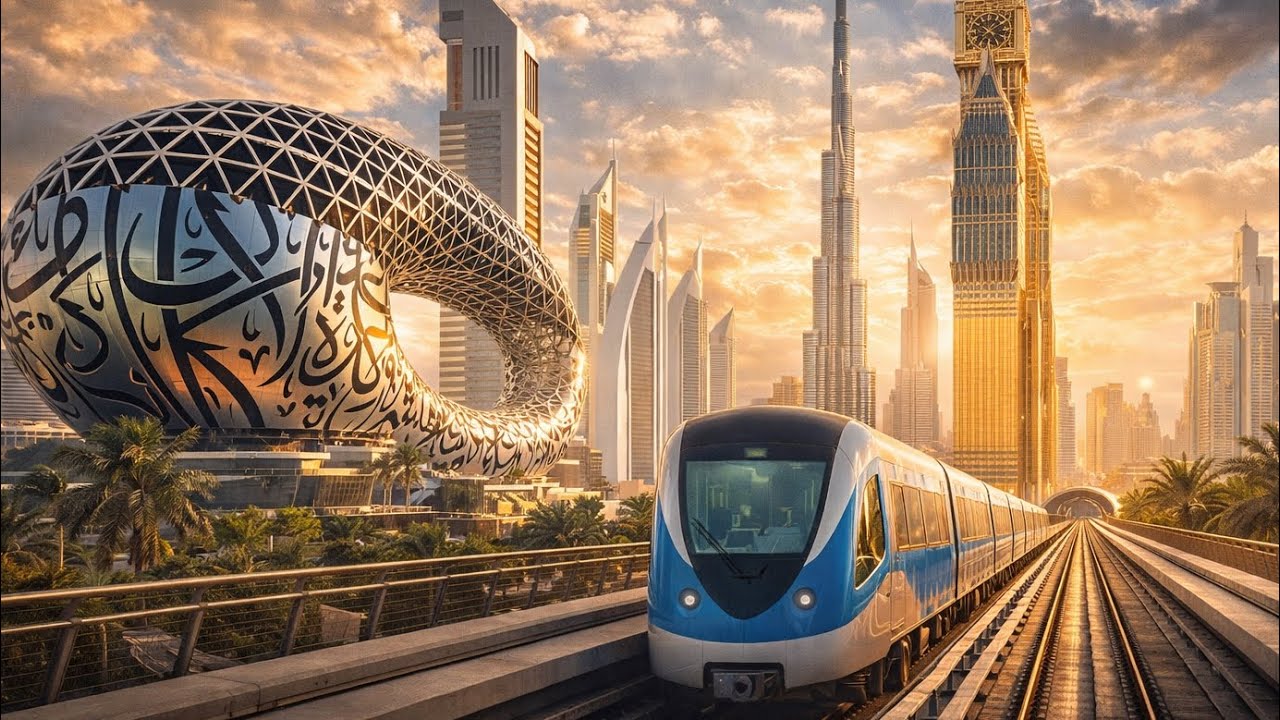 Dubai Metro 🚇 Rail, union station to Marina 🇦🇪 