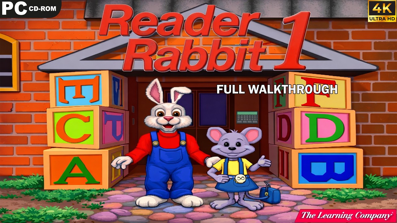 Reader Rabbit's 1 Deluxe (1997) [PC]  -  Full Walkthrough - 4k UHD - No commentary