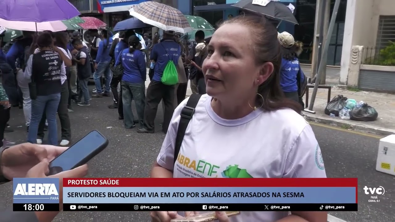 Manifestação bloqueia avenida José Malcher e complica trânsito em Belém