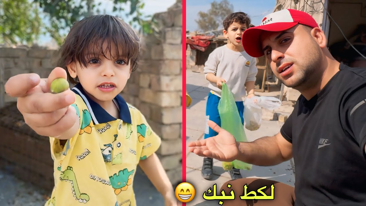 حسون يريد نبك / صعدنه فوك سطح بيت عمي وطلع نبك اخضر#لايكك_وشتراكك_يخلينه_نستمر