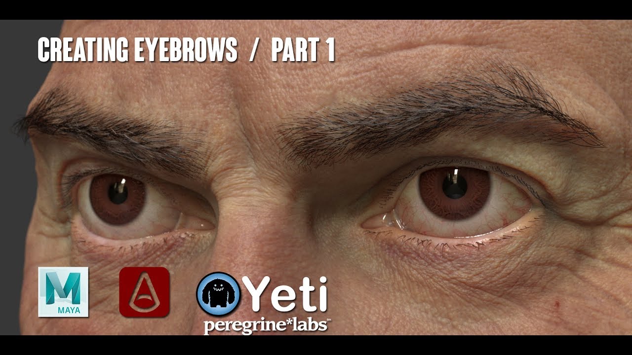 Creating Eyebrows with Yeti in Maya : Part 1