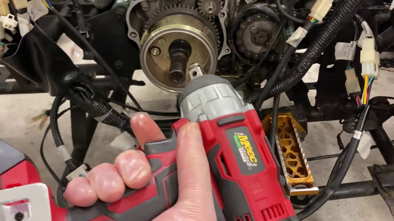 Chinese atv flywheel removal Bashan 250cc