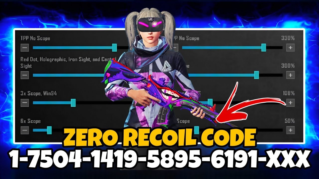 PUBG 4.2 UPDATE SENSITIVITY CODE | PUBG BEST SENSITIVITY SETTINGS | PUBG ZERO RECOIL SENSITIVITY