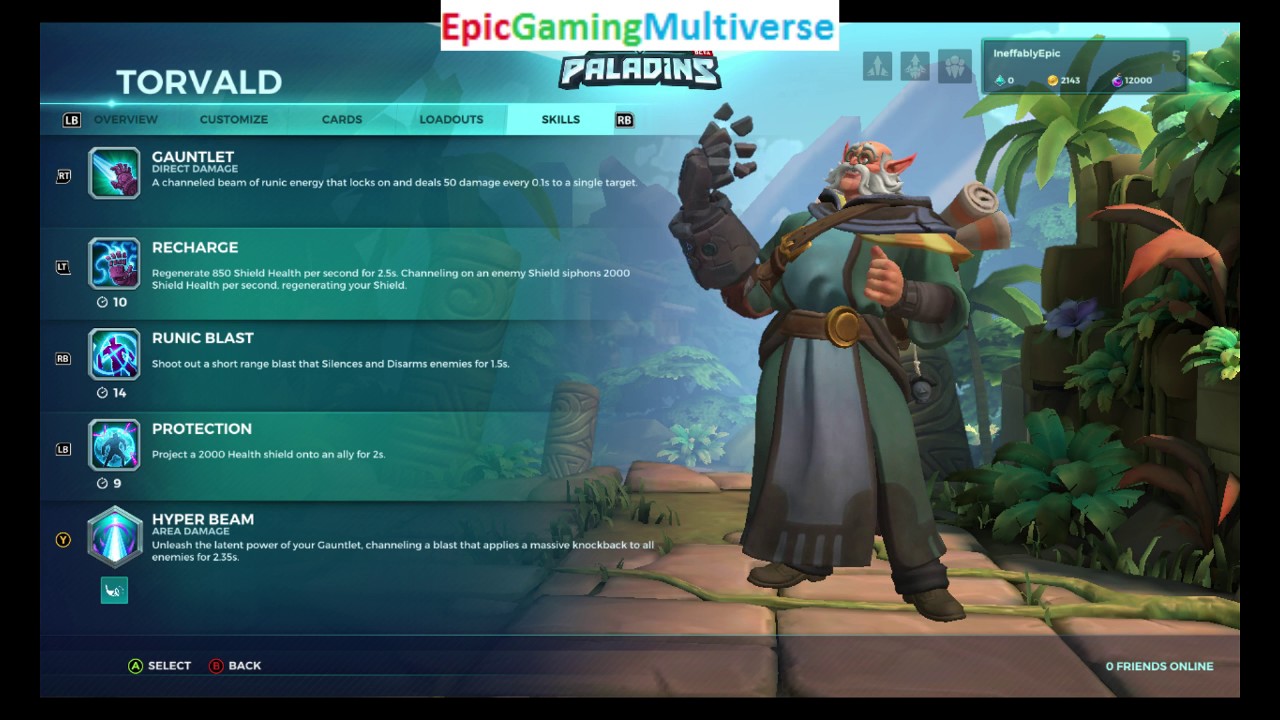 All Skills Of Torvald The Front Line Champion Revealed In Paladins Champions Of The Realm