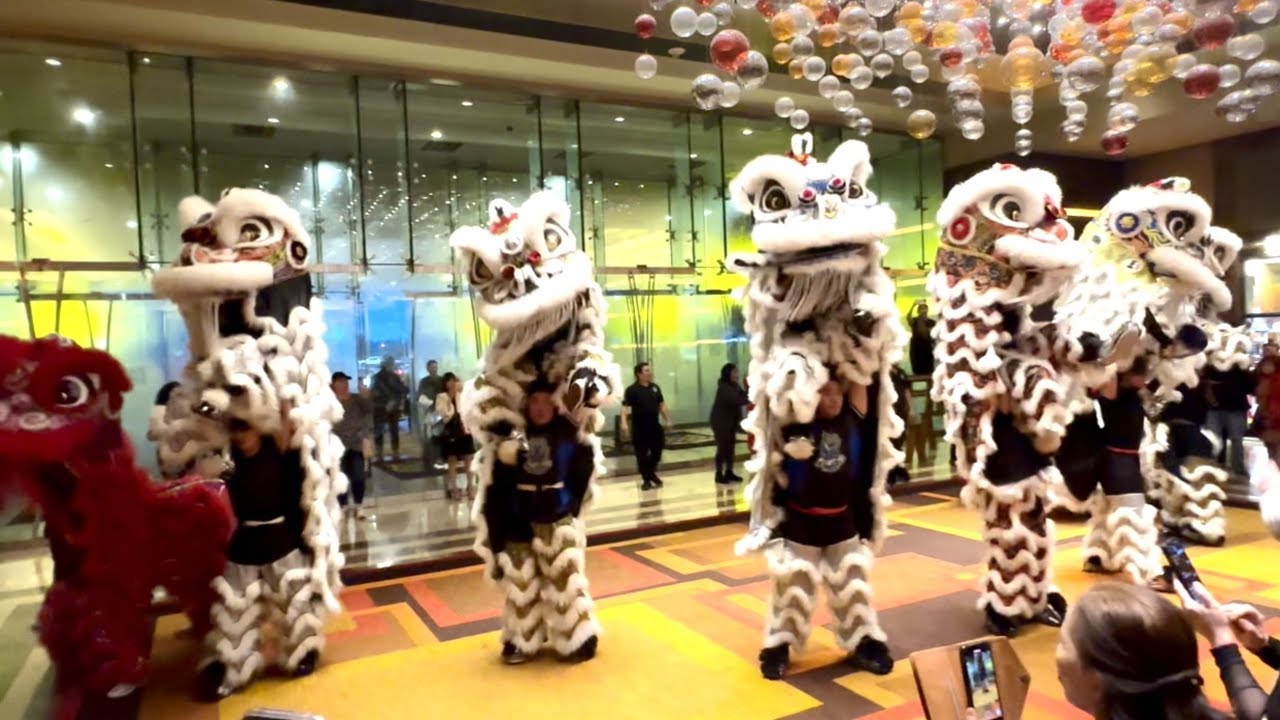 Houston Lion Kings Celestial Dragon dance @ Golden Nugget Casino
