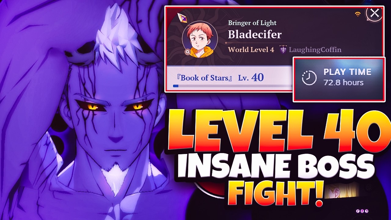 70+ HOURS!! MY LEVEL 40 PROGRESS HAS BEEN ACHIEVED! INSANE BOSS FIGHT! SEVEN DEADLY SINS: ORIGIN