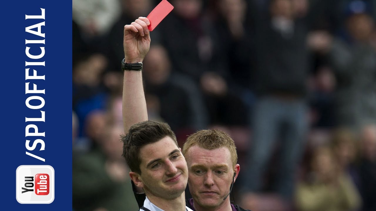Kenny McLean Red Card, Hearts 3-0 St Mirren, 04/05/2013