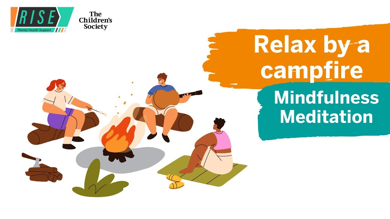 Relax by a campfire | guided meditation