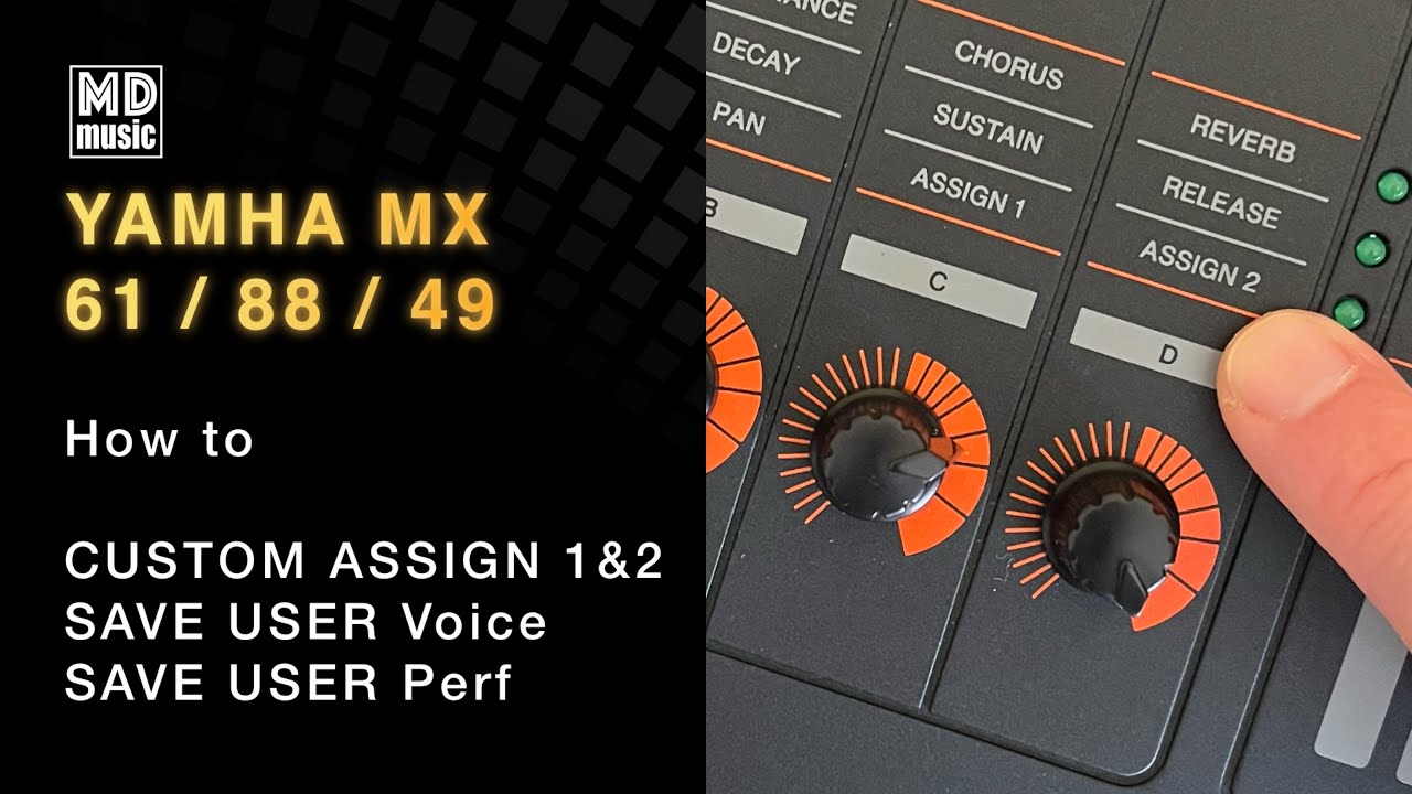 Расширенная техника исполнения голоса Yamaha MX61 и назначение ручки 1, 2