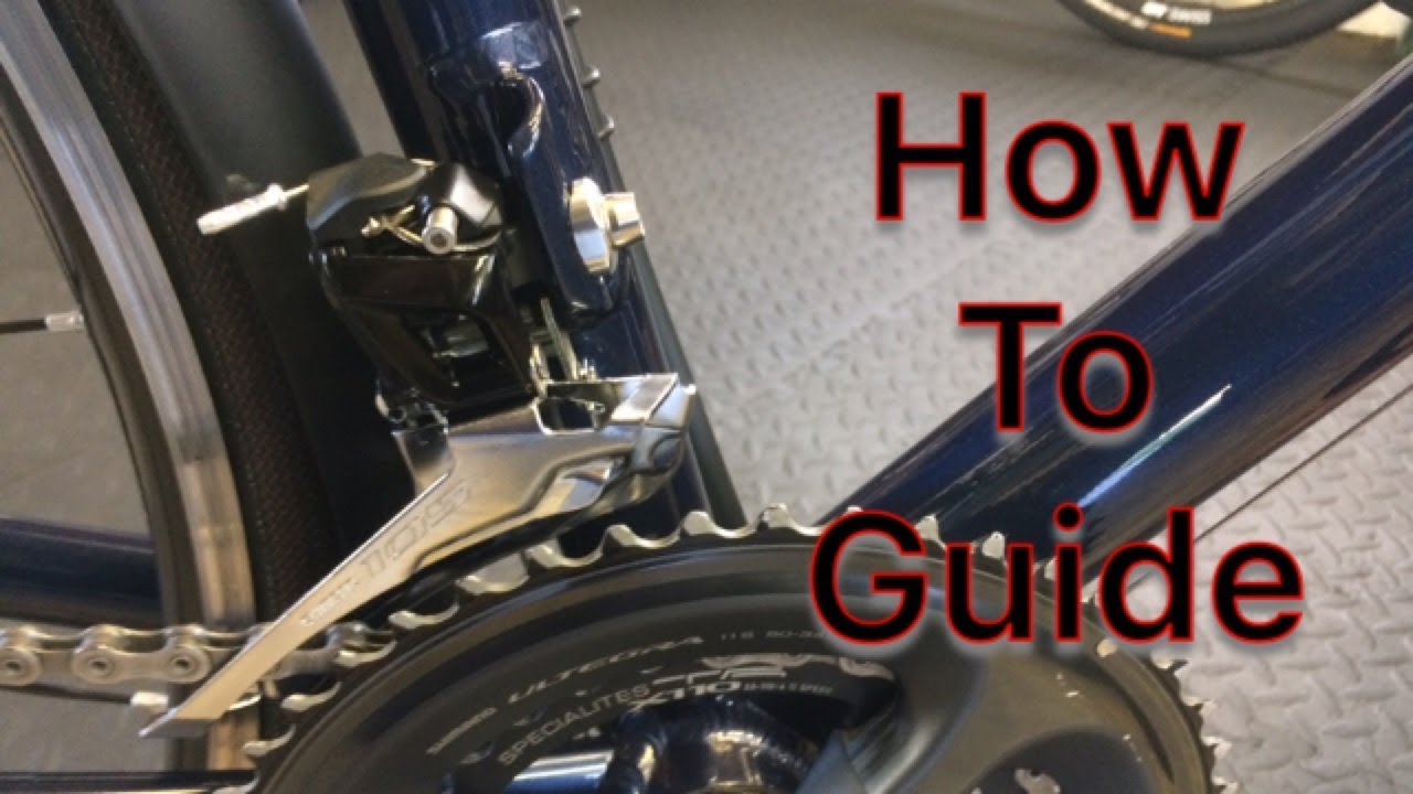 Руководство по установке переднего переключателя Shimano 105 R7000 Braze On