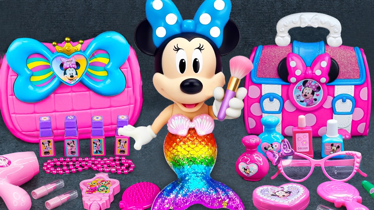 60 Minutes Satisfying Unboxing Minnie Makeup Set, Disney Beauty Playset ASMR | Review Toys