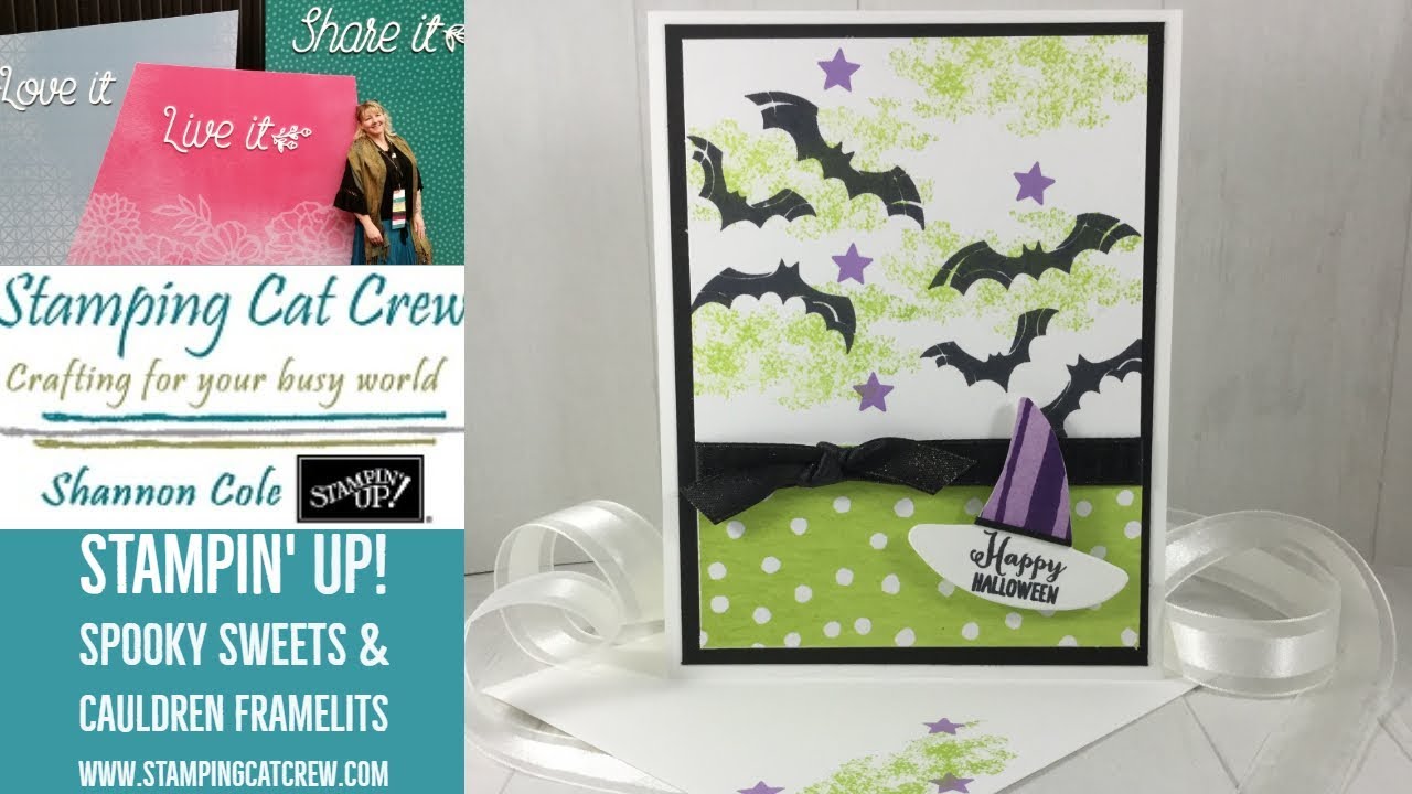 Stampin Up Spooky Sweets & Cauldron Quick & Easy Halloween card