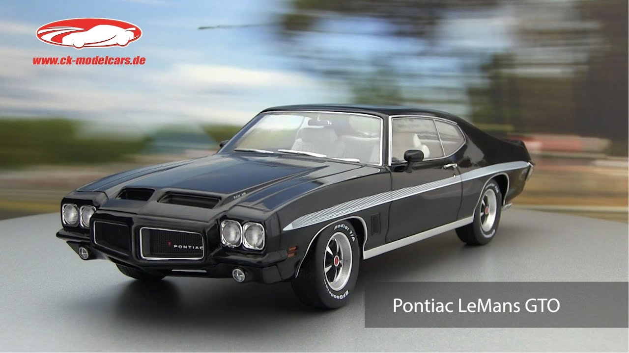ck-modelcars-video: Pontiac LeMans GTO Baujahr 1972 schwarz 1:18 KK-Scale