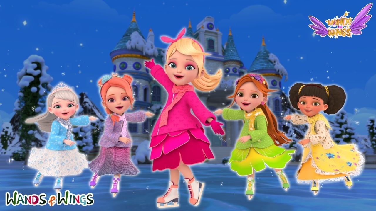 This Is The Way We Ice Skate ❄️👑 | Winter Song For Kids| Wands And Wings