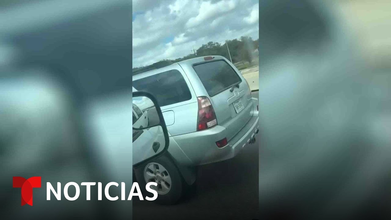 Un matrimonio hispano salva a un conductor en la autopista en Texas | Noticias Telemundo