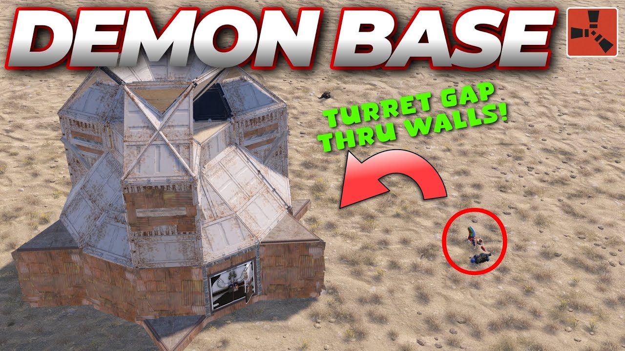 Solo DEMON Base | TURRET GAPPED Bunker Base on Single TC | RUST