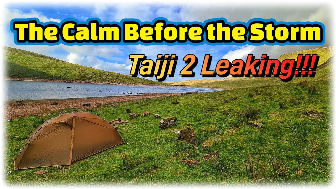 Calm before the storm and a leaking Taiji 2 Tent. #3FULTaiji2 #stormcamping #wildcamping