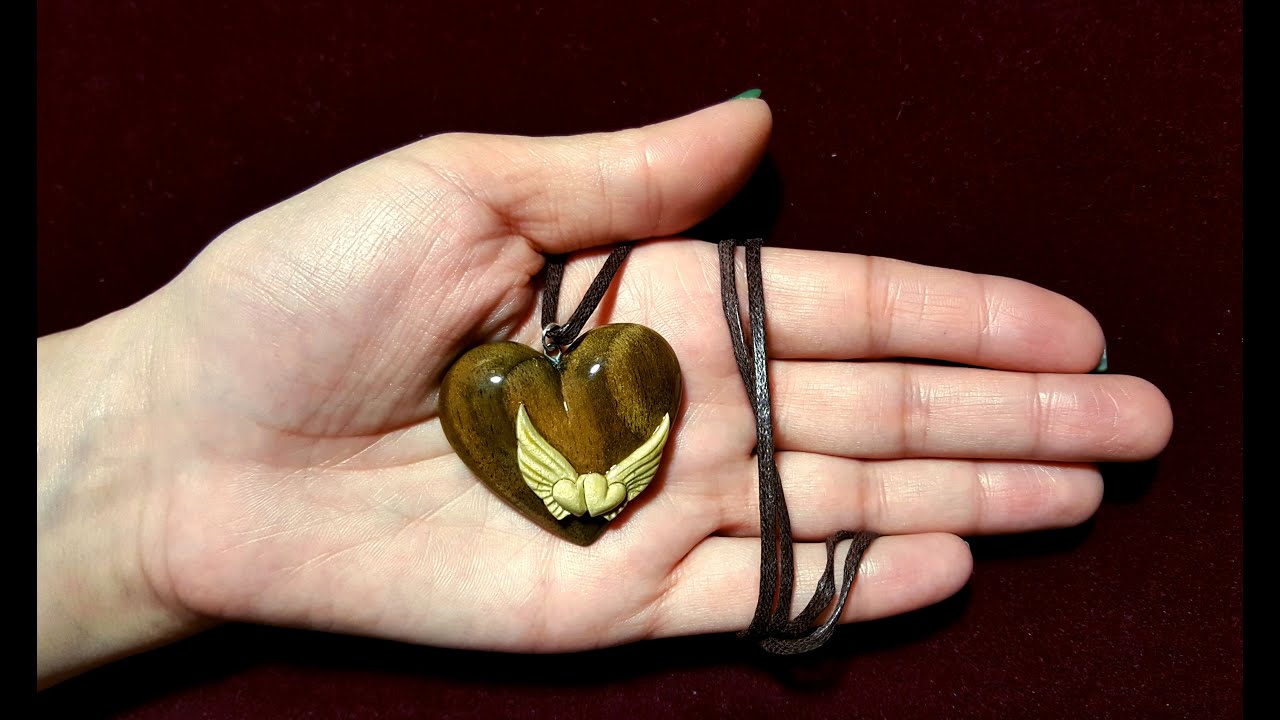Carving  Heart Pendant