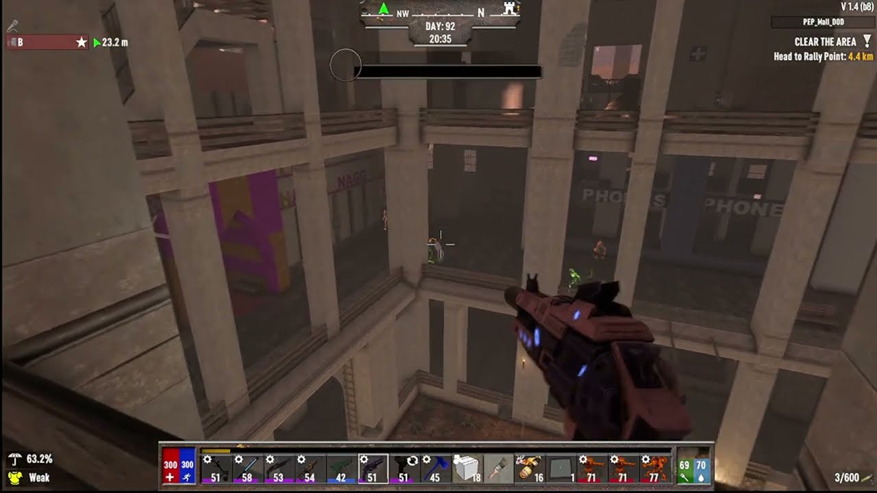 7 Days To Die Darkness Falls Screamer Demonic Hordes Interrupting Re-Decorating! We Start Blasting!