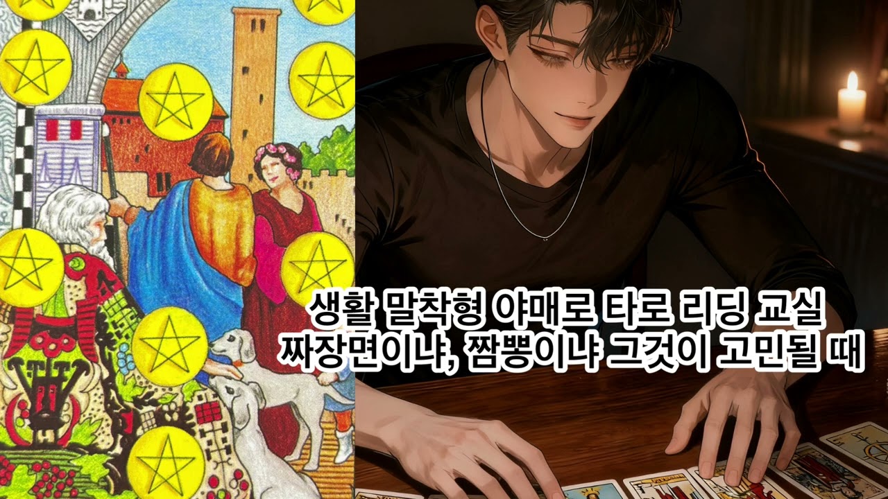 야매로 타로 리딩 교실 : 짜장면이냐 짬뽕이냐 그것이 고민될 때 #야매타로 #생활밀착 #타로보는법 