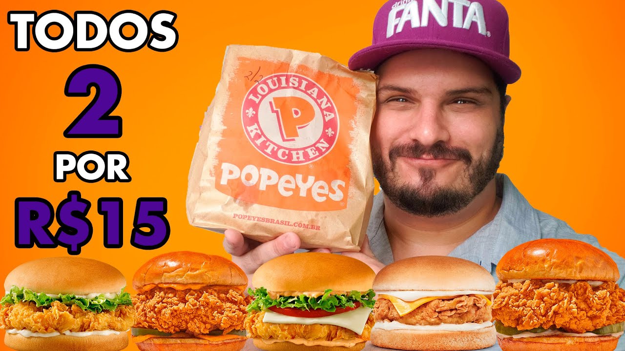 Qual é o MELHOR SANDUÍCHE de PROMOÇÃO do POPEYES?