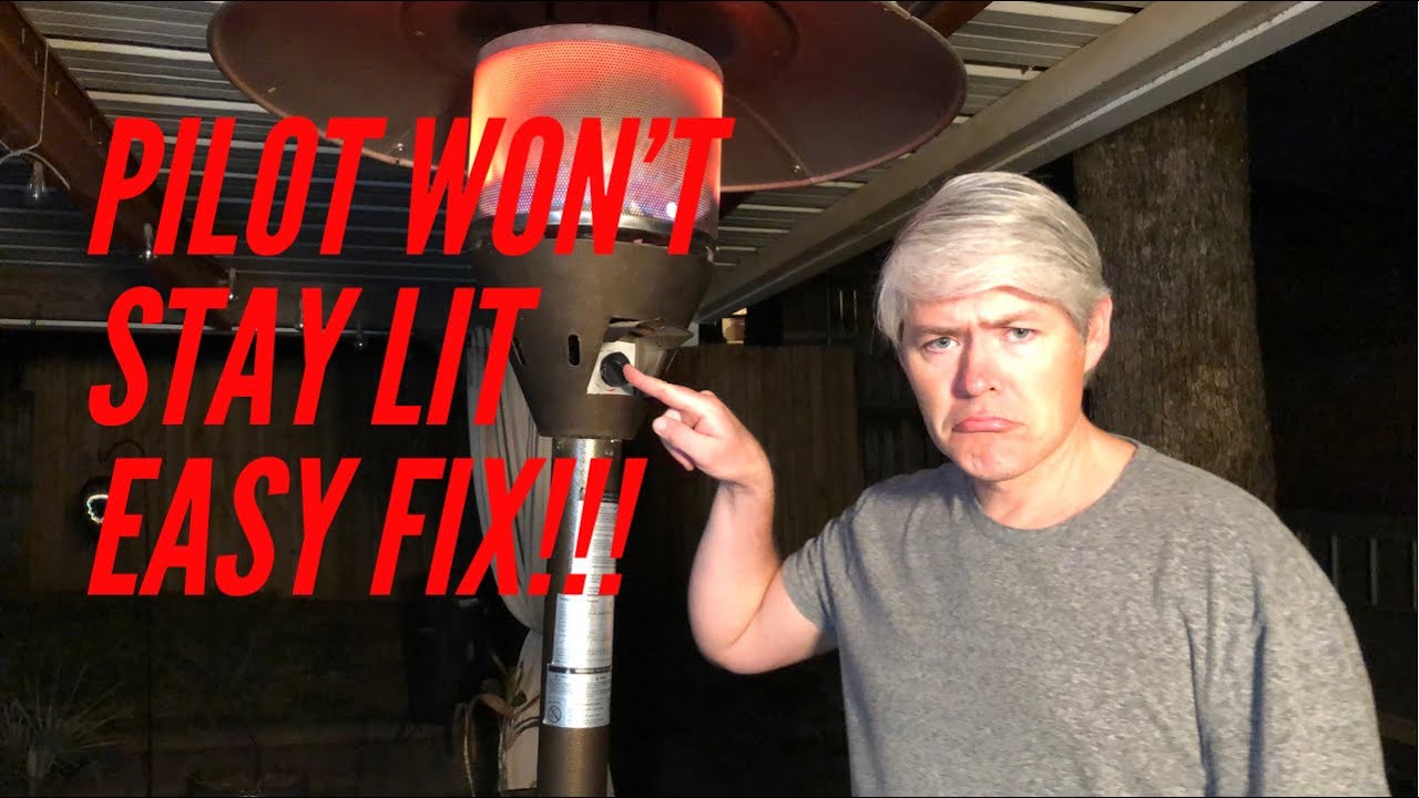 Patio Heater Pilot Light Won't Stay Lit - DIY Thermocouple Cleaning