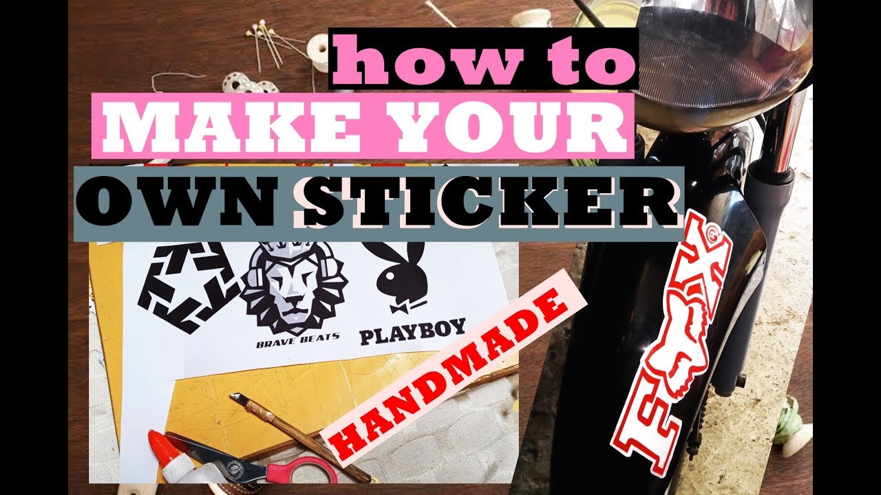 How to make your own stickers for motorcycle and/or cars.
