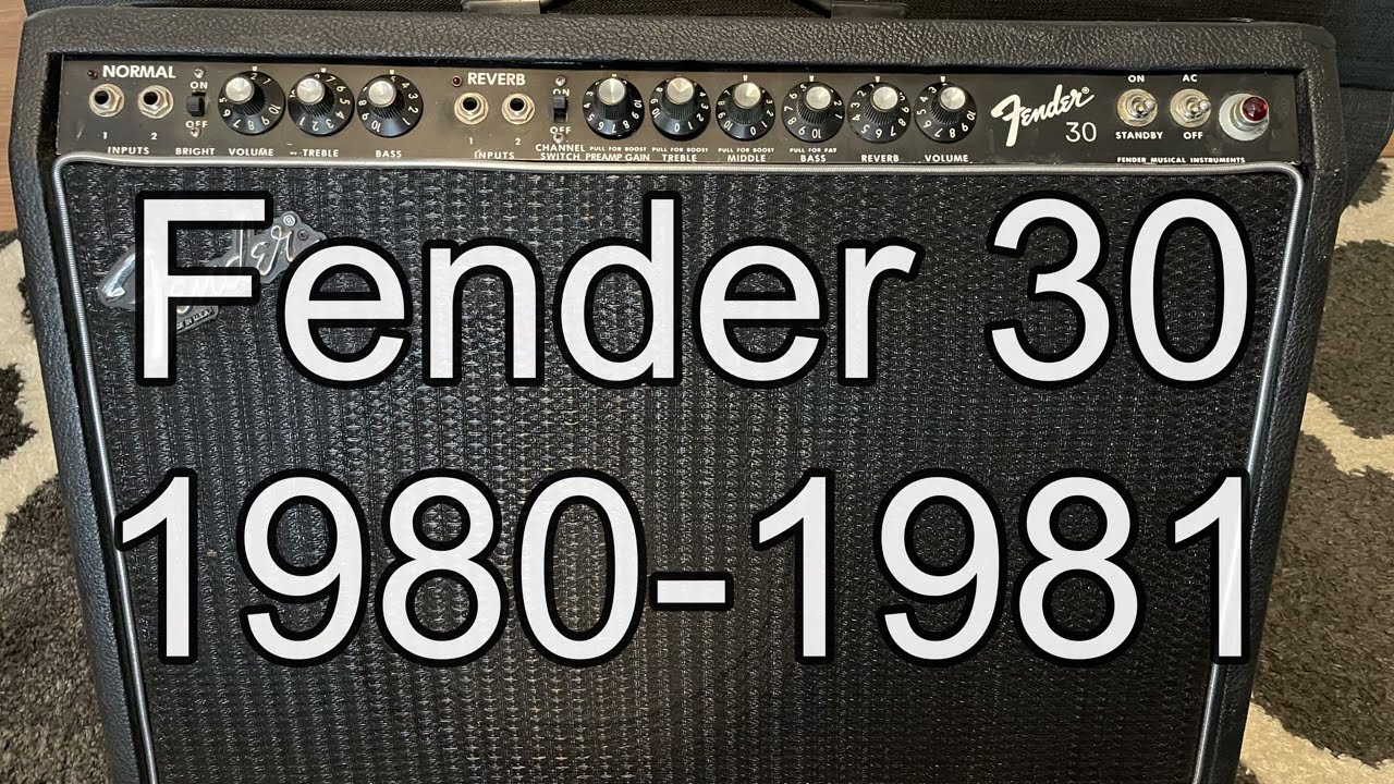 Fender 30  Tube Amp from 1980 - My Amps Part 12
