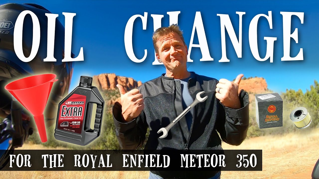 Motorcycle Oil Change - Royal Enfield Meteor 350