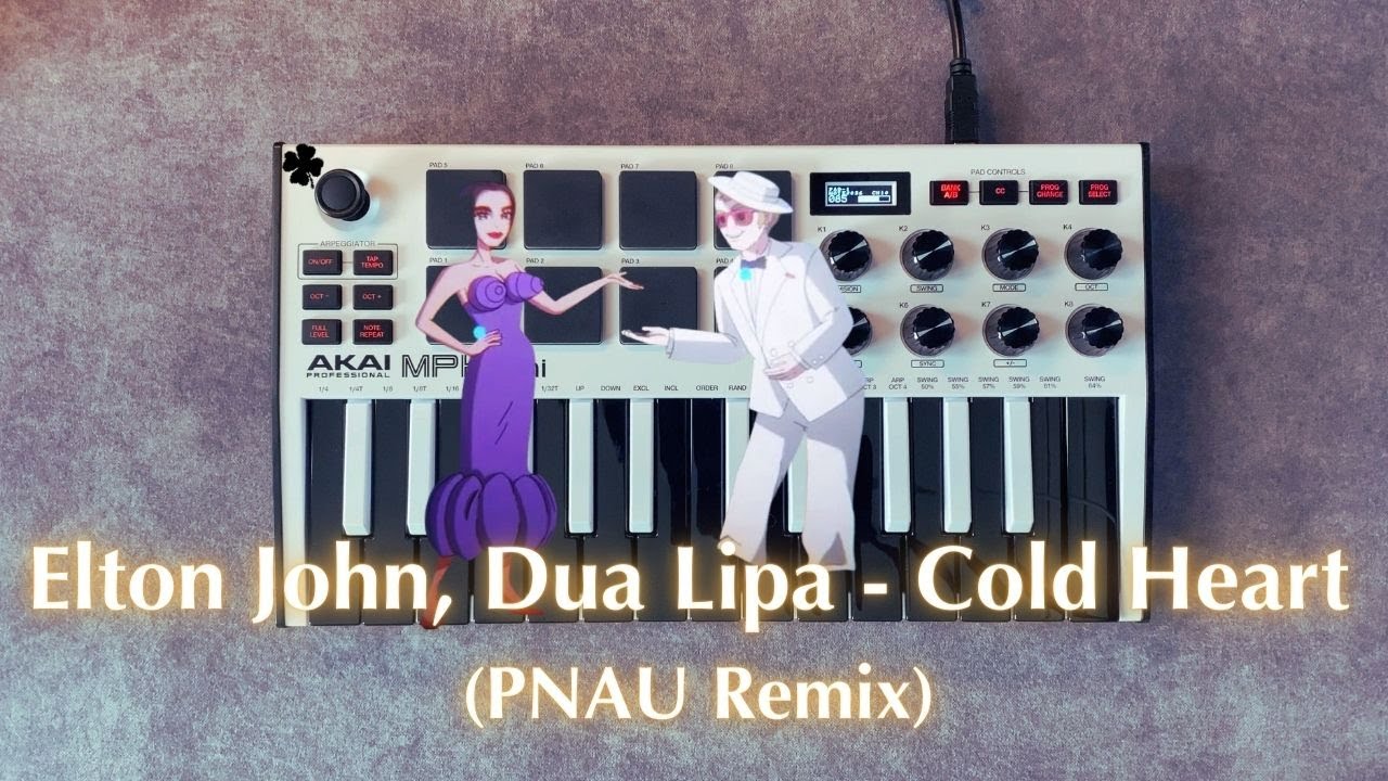 Elton John, Dua Lipa - Cold Heart (Instrumental Akai MPK Mini Cover)