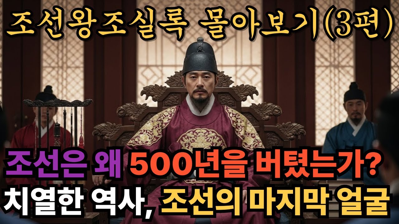 조선왕조실록 3편(완결)/왕도 사람이었다, 조선의 마지막 얼굴/기록된 진실, 혹은 기록된 승자/한국사/역사논쟁/오디오북