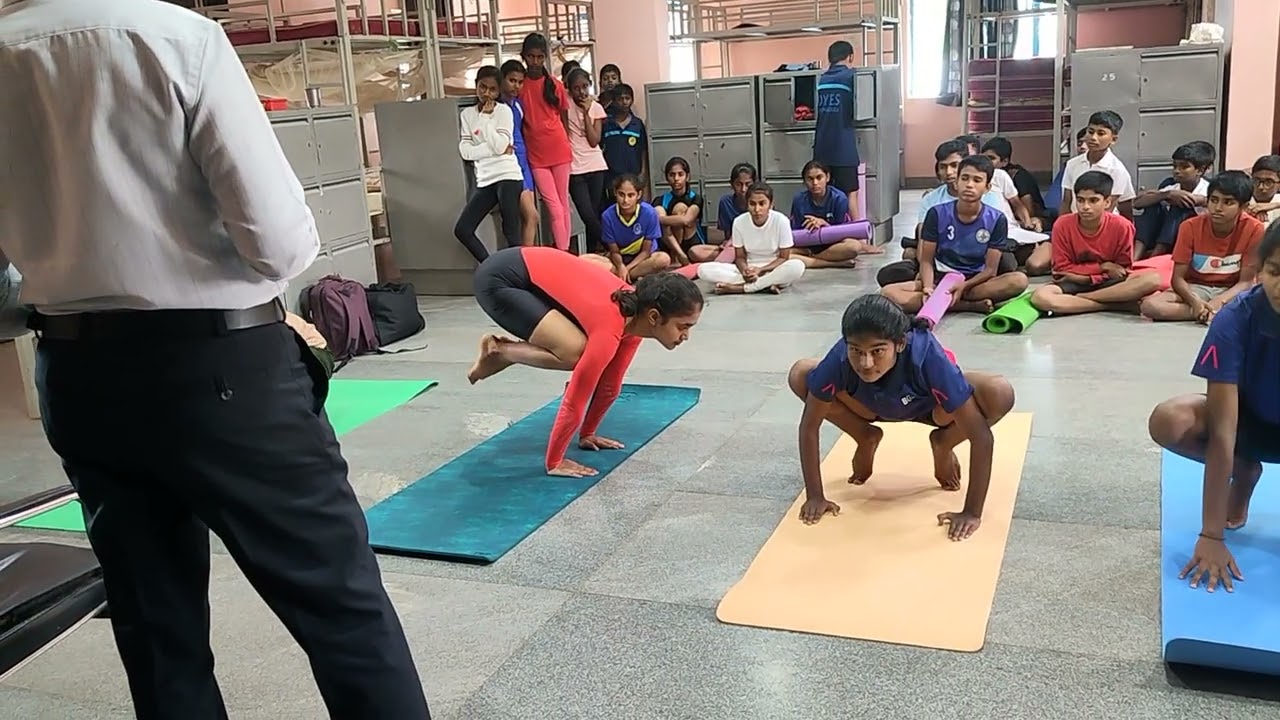 Yashika Bandita K SGFI District level Yogasana sports championship 2025 traditional yoga performance