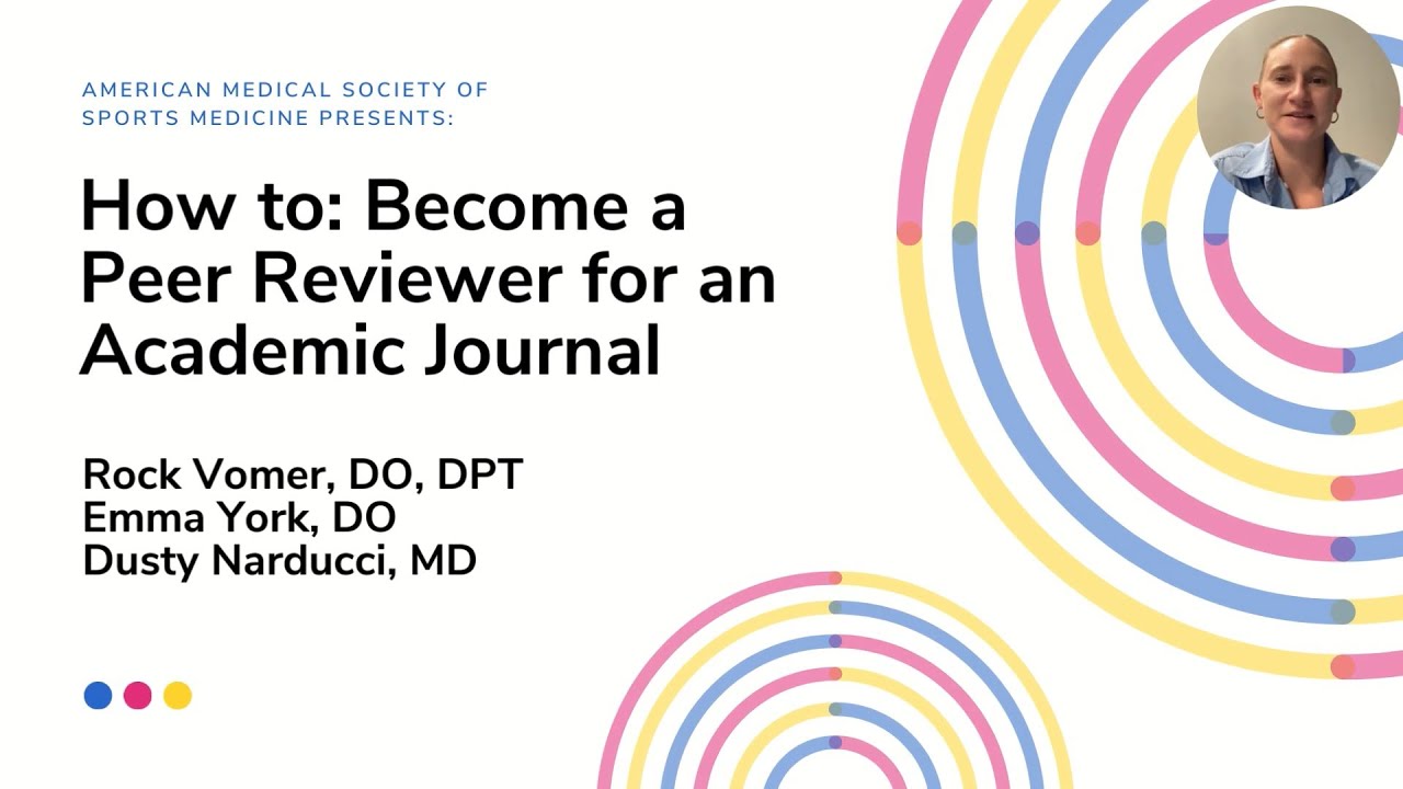How to Become a Peer Reviewer for an Academic Journal