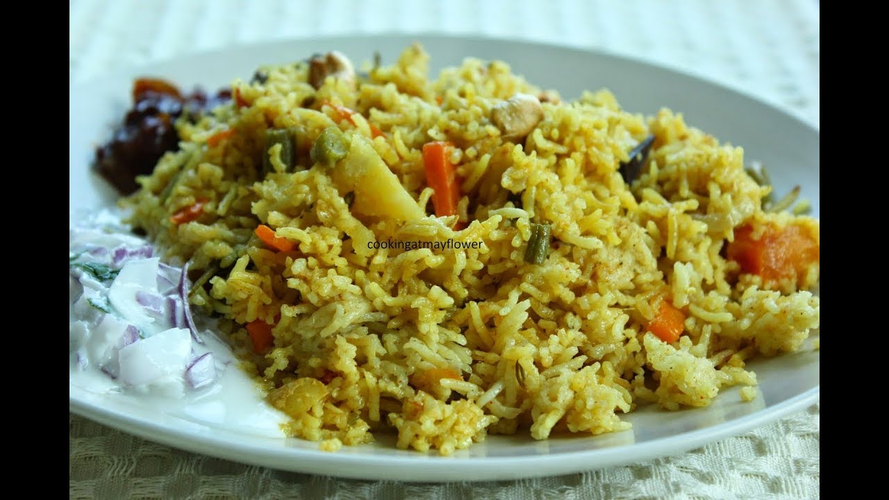 Vegetable Pulao Recipe l Pressure Cooker Vegetable Pulao l pulao in malayalam
