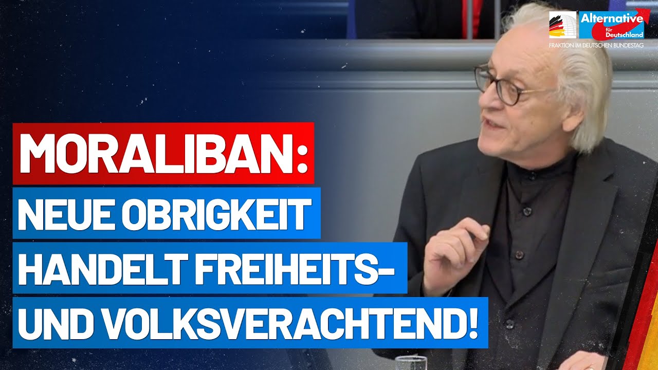 Moraliban: Neue Obrigkeit handelt freiheits- und volksverachtend! - Martin E. Renner - AfD-Fraktion