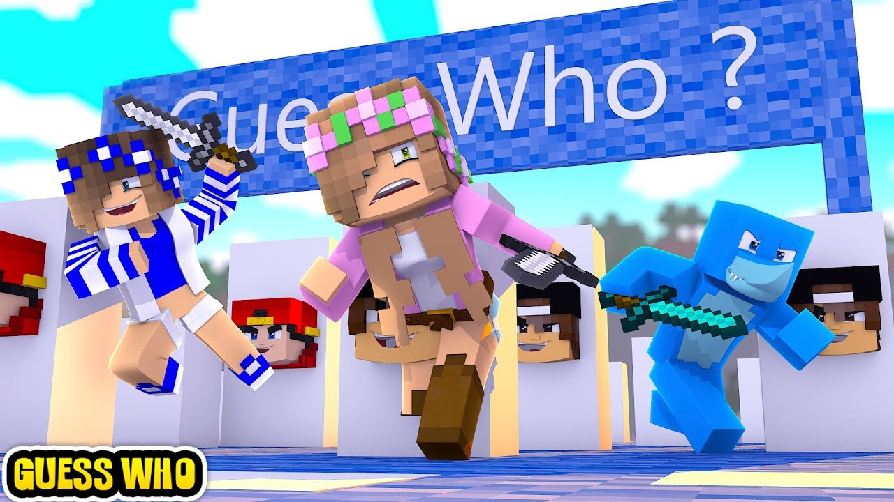 Minecraft GUESS WHO !!! LITTLE CLUB SPECIAL ADDITION w/Sharky and Little Kelly