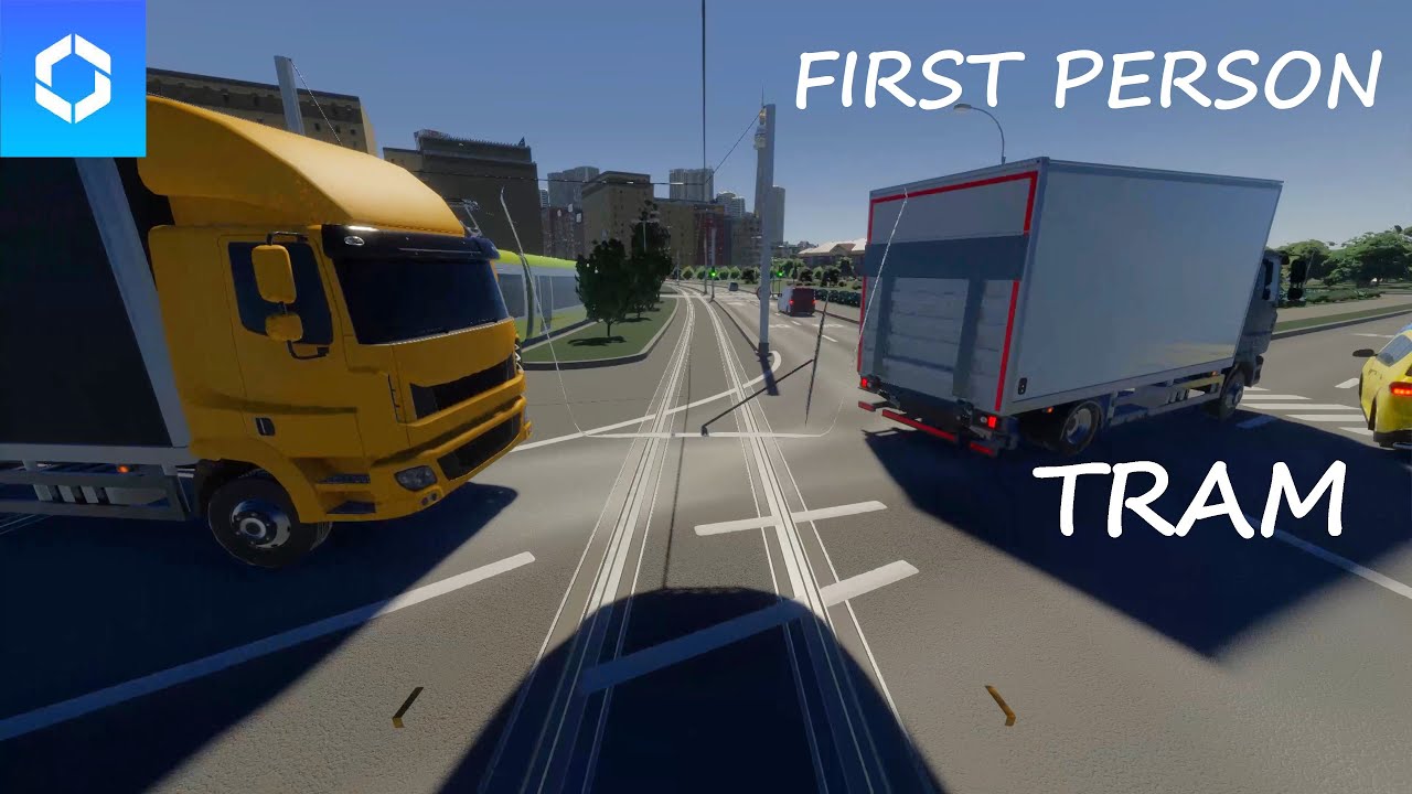 Cities Skylines 2 - FIRST Person Drive - Complete TRAM line 1