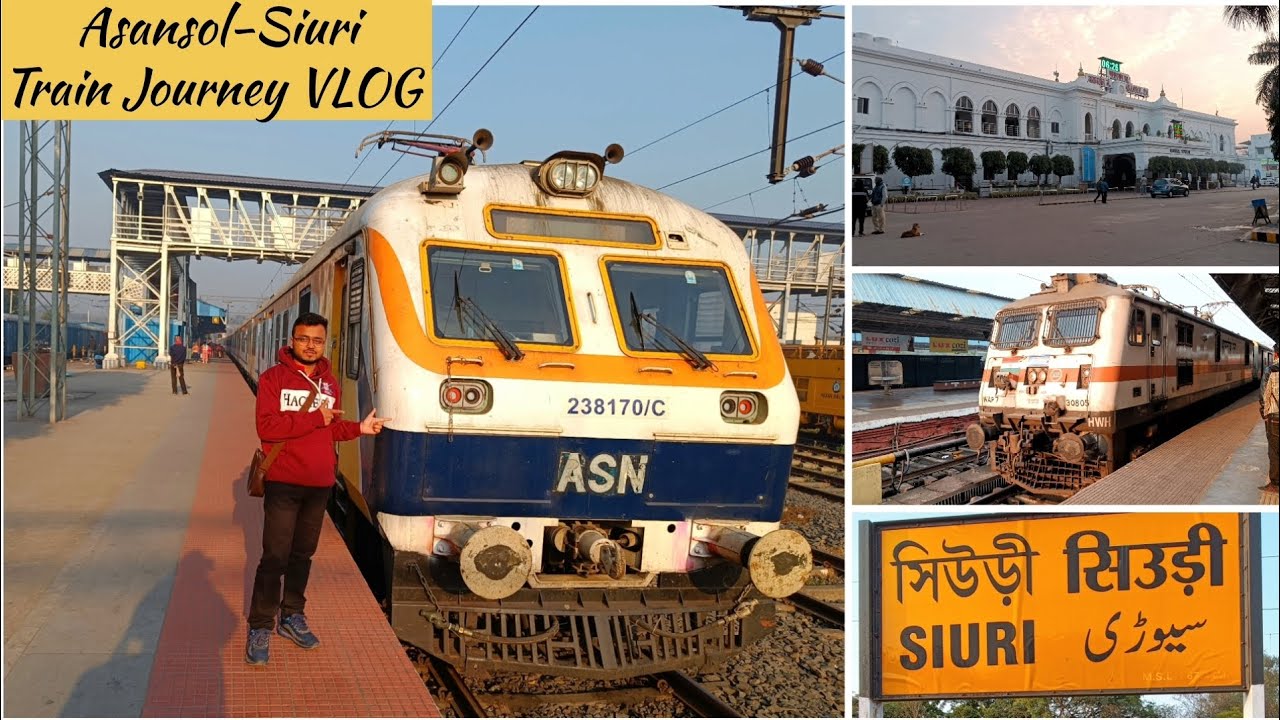 Asansol to Siuri Train Journey Vlog || 03577-Andal-Sainthia Memu Passenger Journey Vlog ||