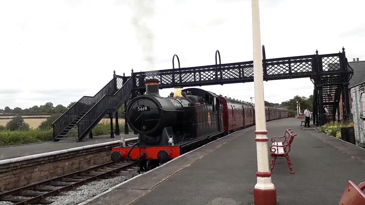 GWR 0-6-2 tank 5619 at Swanwick Junction, Midland Railway Centre 20 / 8 / 17
