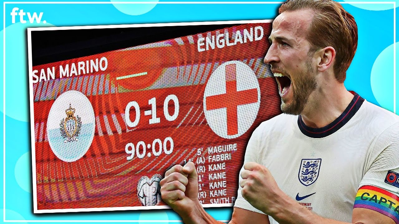 ENGLAND BEAT SAN MARINO 10-0 (FTW)