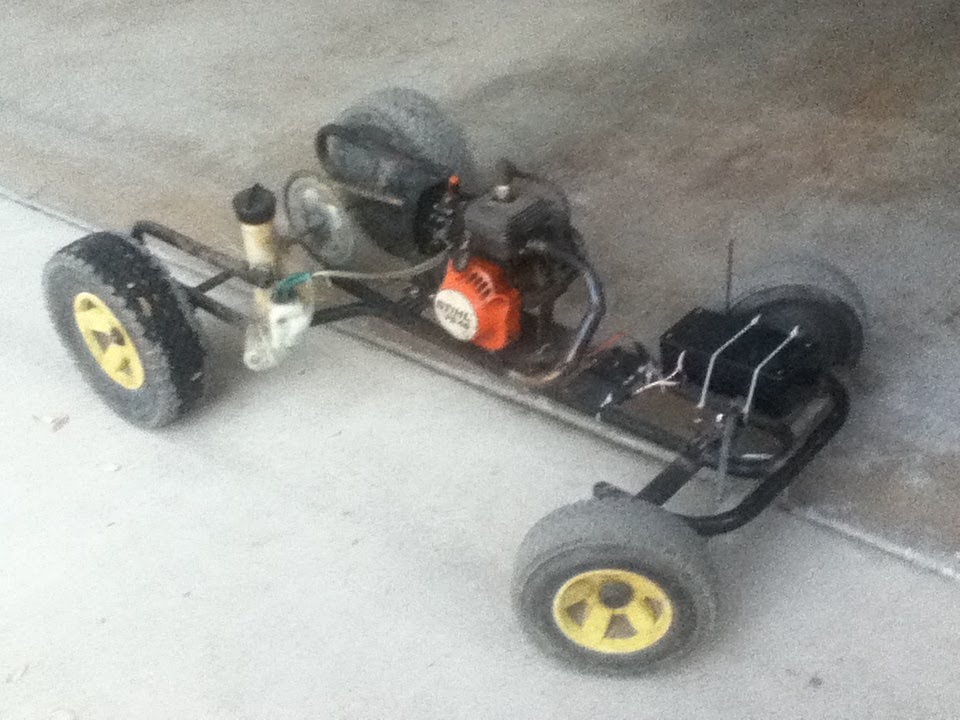 Homemade Weed Eater RC Car | Test Run